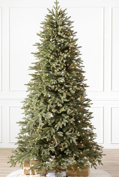 Balsam Hill Stratford Spruce - Slim Artificial Christmas Tree with True Needle Foliage & Premium Stand for Small Spaces, Clear LED, 6ft 6in christmas tree prelit pre-lit holiday home decor 

 #LTKHoliday #LTKSeasonal