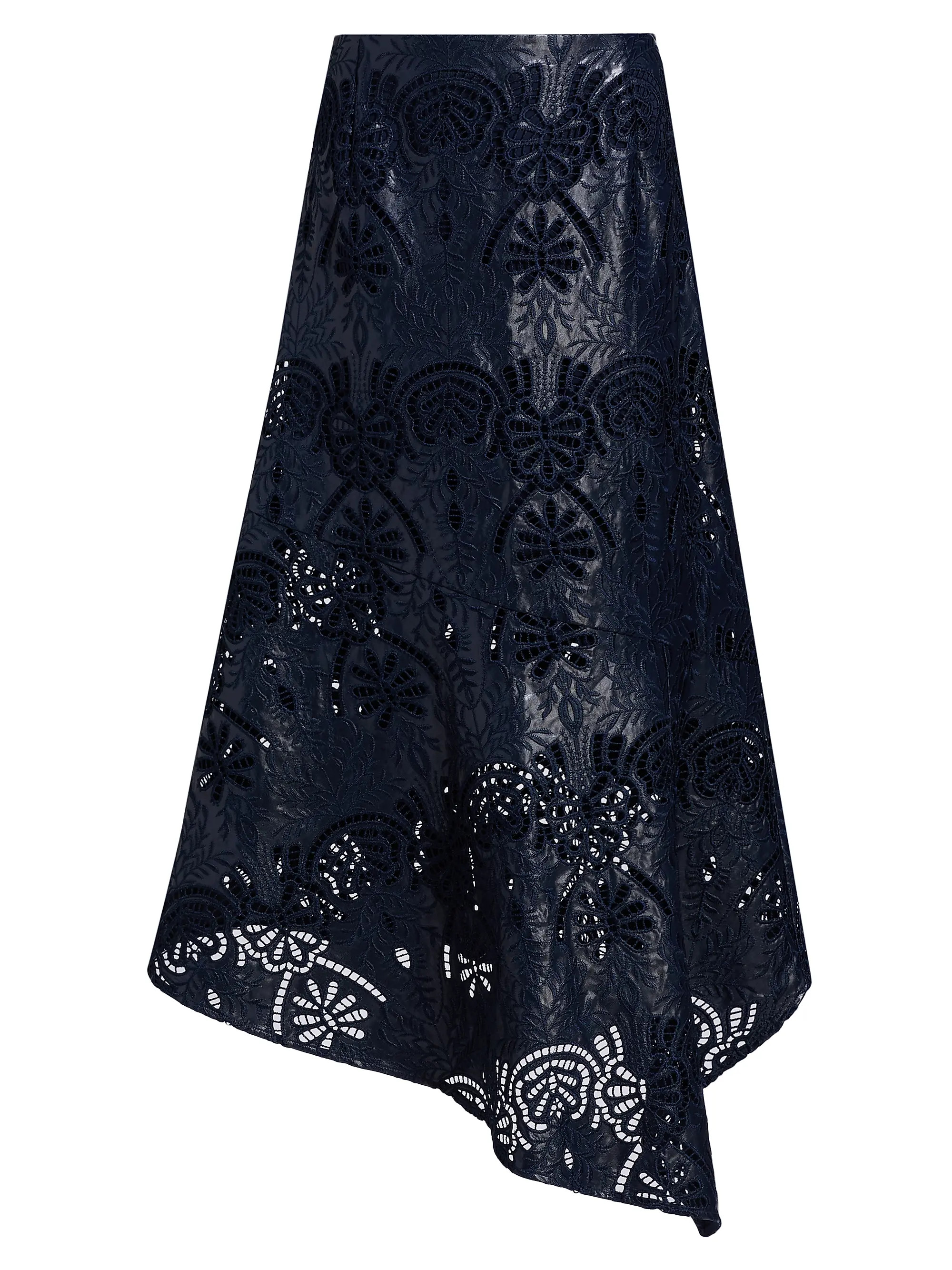 Casey Faux-Leather Midi-Skirt | Saks Fifth Avenue