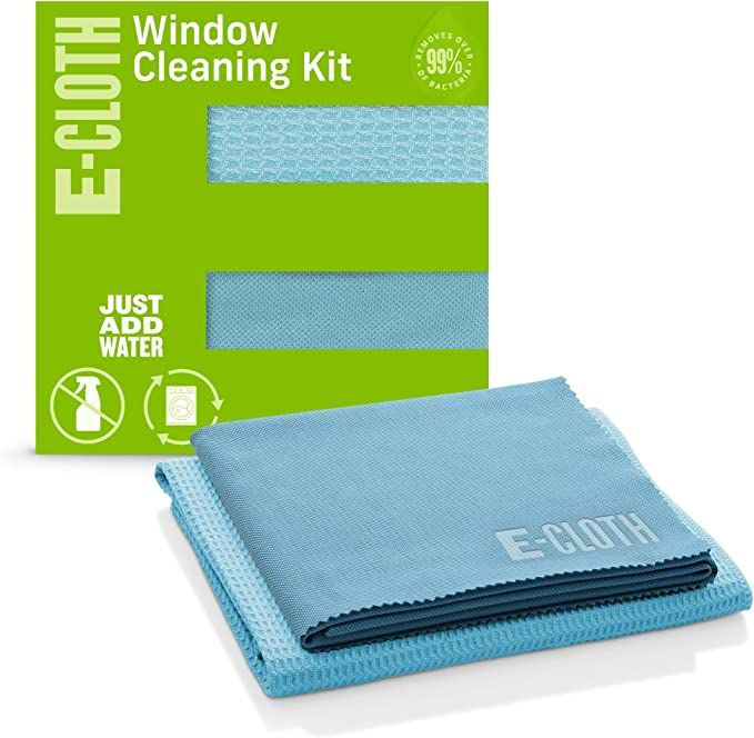E-Cloth Glass Cleaner, Window Cleaning Kit, Microfiber Cleaning Cloth, Best for Cleaning Indoor a... | Amazon (US)