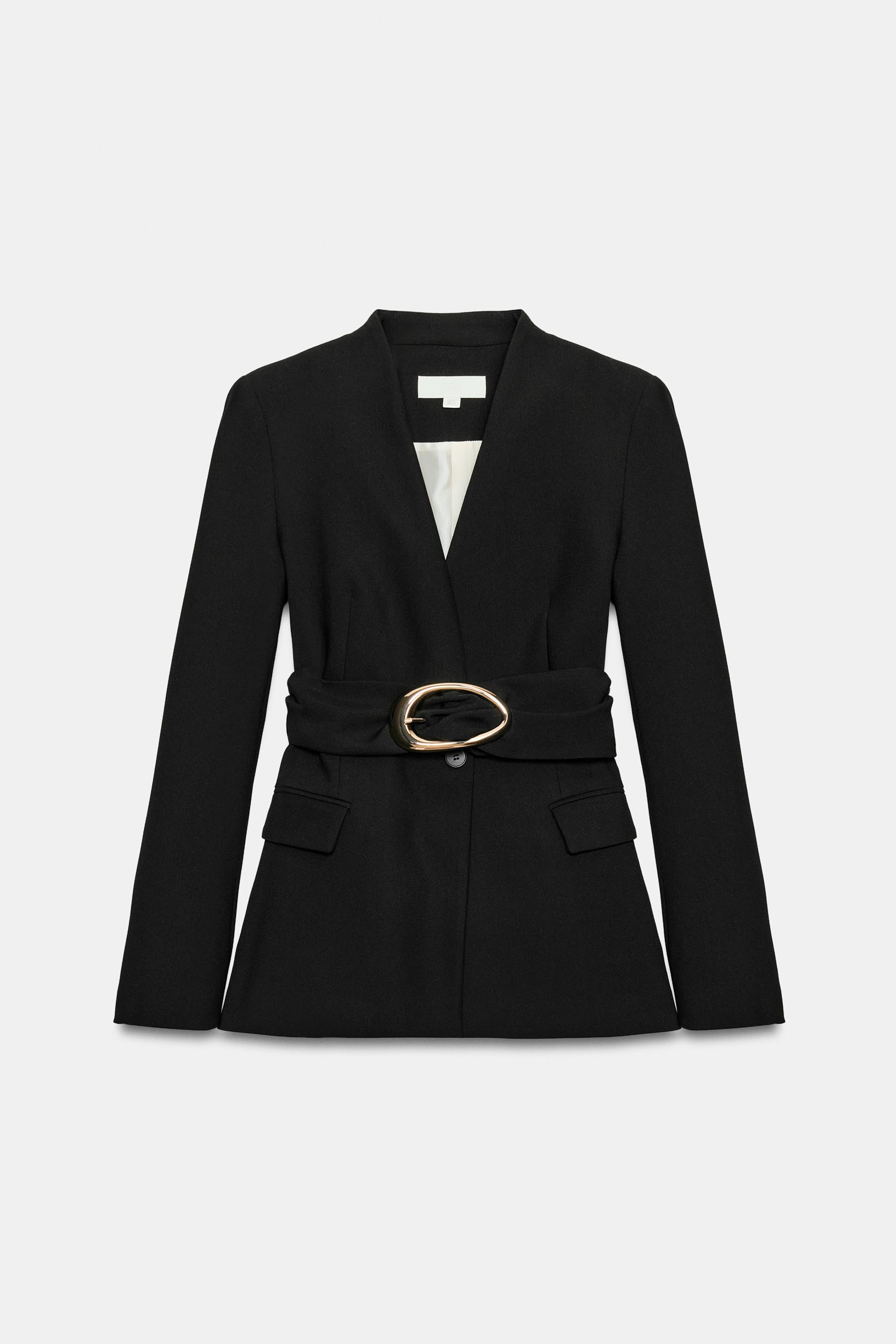 BUCKLE BELT BLAZER | Zara US