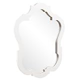 Howard Elliott 92002 Asbury Oval Mirror, 32-Inch by 42-Inch, Glossy White | Amazon (US)