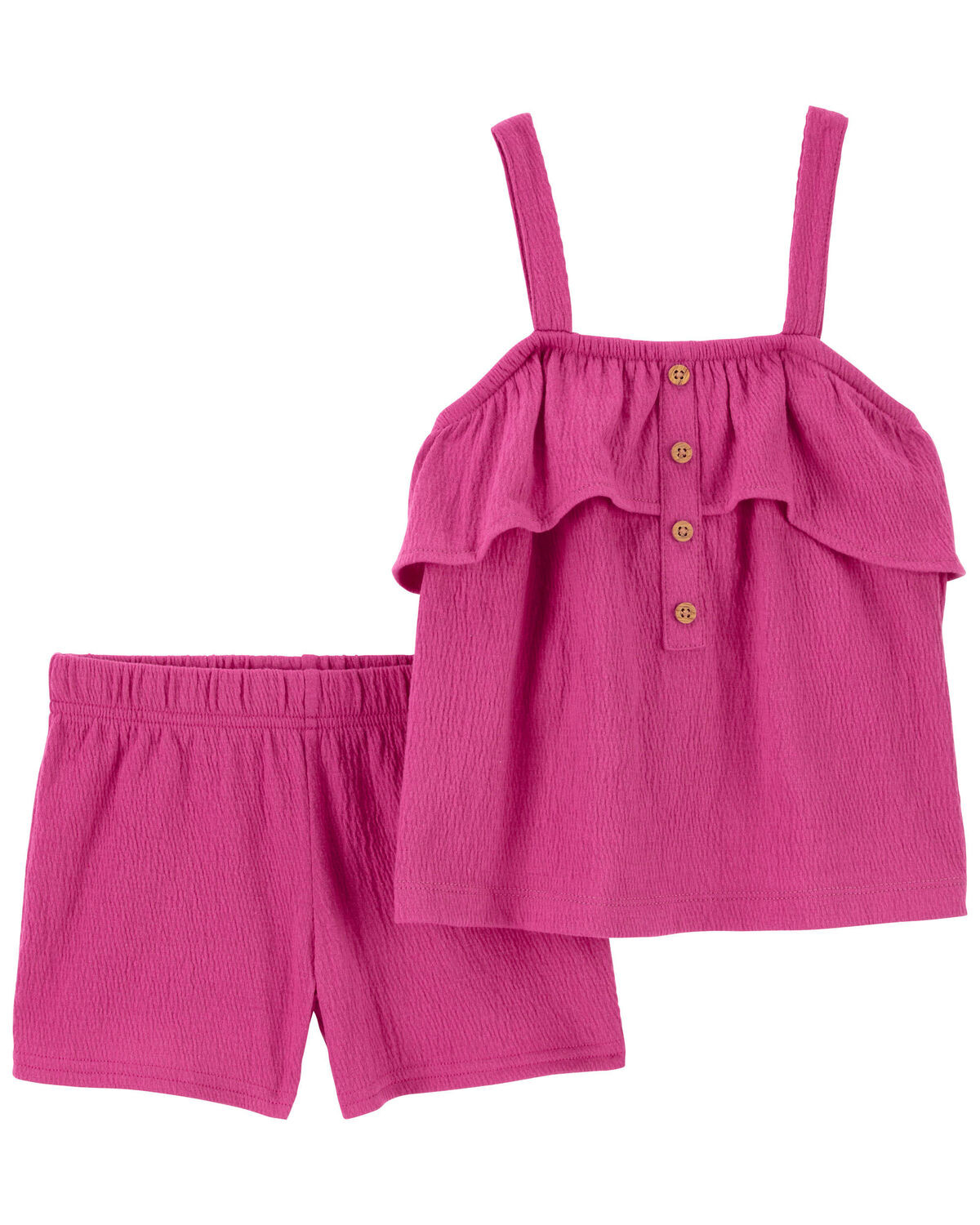 Pink Toddler 2-Piece Crinkle Jersey Outfit Set | carters.com | Carter's