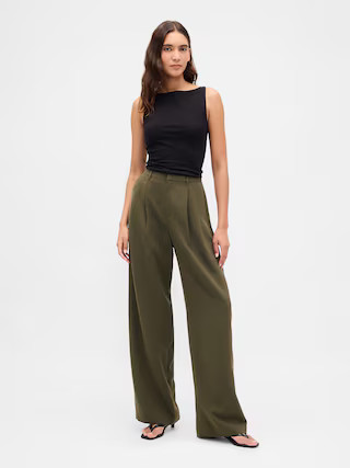 365 High Rise Pleated Trousers | Gap (US)