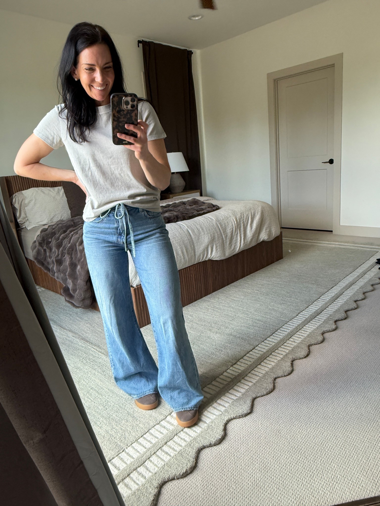 Effortless. Comfortable. Looks elevated without trying. I have worn these jeans more times than I can count and got this tee as part of the Madewell buy 3 tees get 25% off sale. These Adidas are an easy staple you’ll wear with many outfits. I went one size down in the Adidas, tee and jeans TTS  

#LTKdayinmylife #LTKSaleAlert #LTKmomlife
