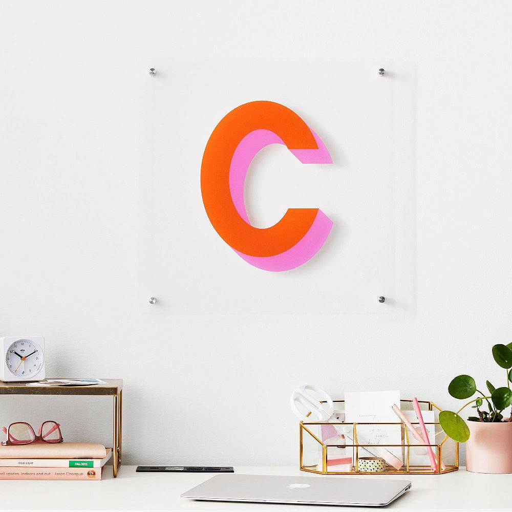 Acrylic Square Decal Monogram | Pottery Barn Teen