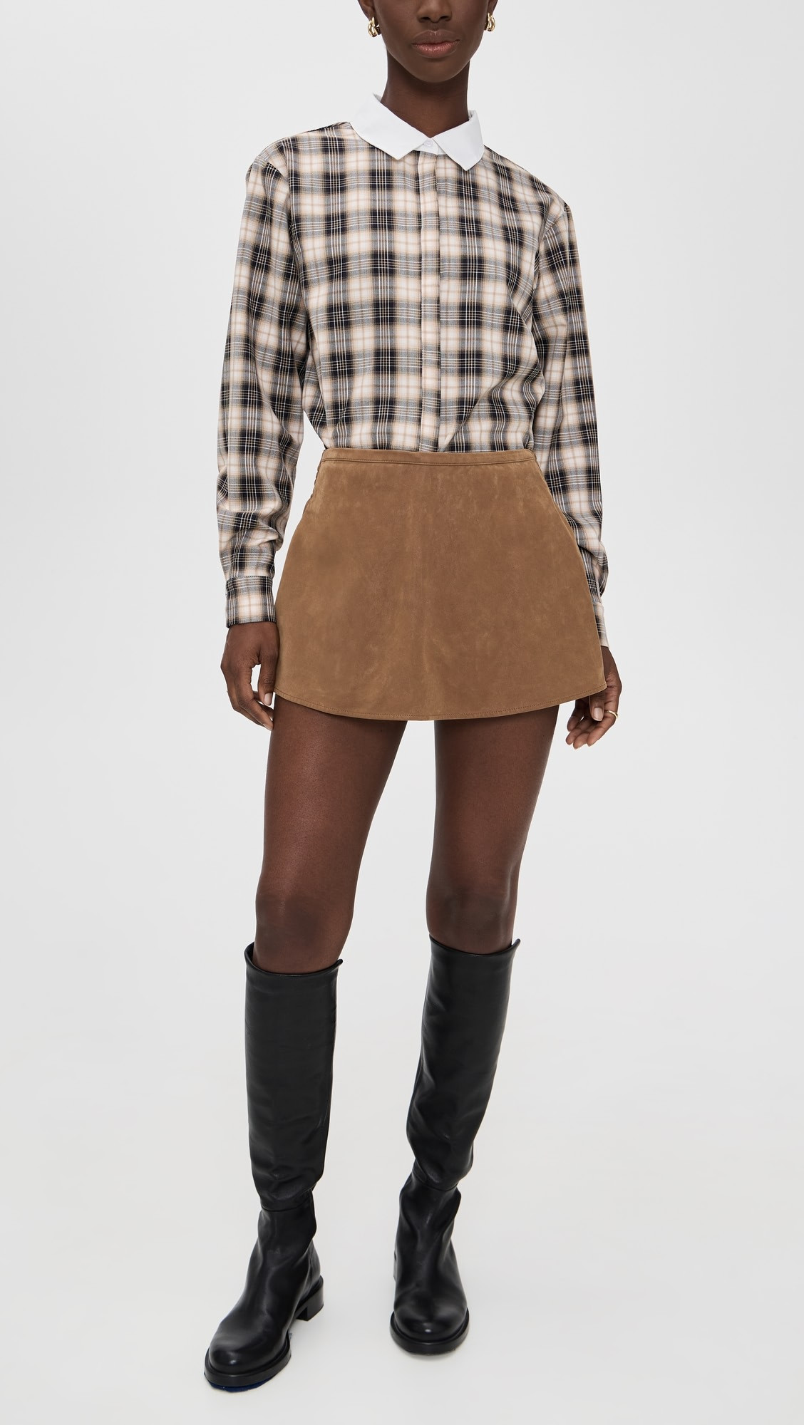 Paradise Found Faux Suede Skort | Shopbop