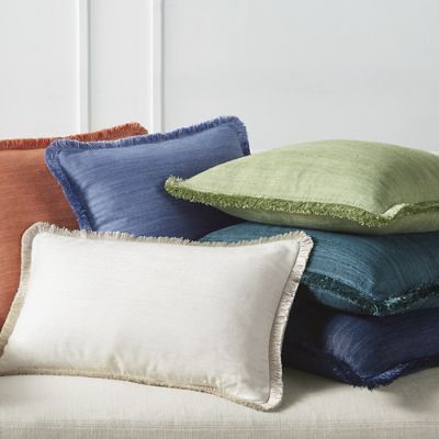 Marilia Silk Decorative Pillow Covers | Frontgate