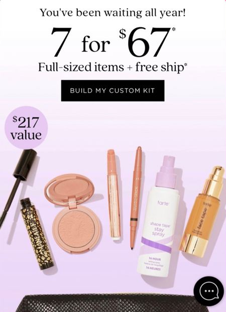 Have you snagged your Tarte Custom Kit yet? Great time to try their amazing beauty products at a crazy good price!

#LTKGiftGuide #LTKitbag #LTKbeauty