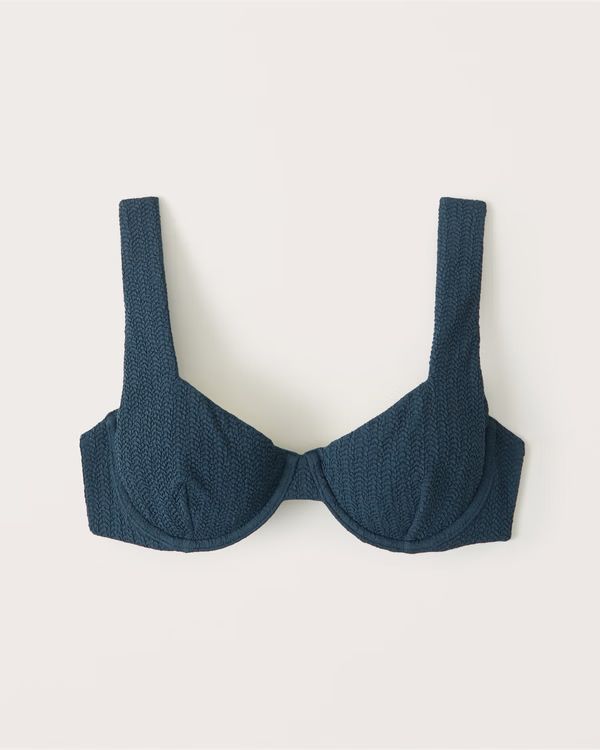 Wide Strap Underwire Bikini Top | Abercrombie & Fitch (US)