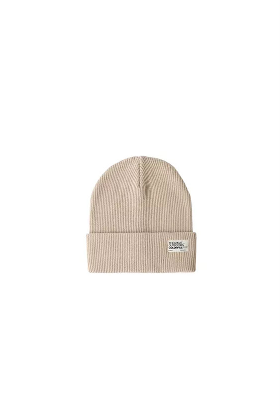 RIBBED KNIT BEANIE WITH LABEL | Zara UK