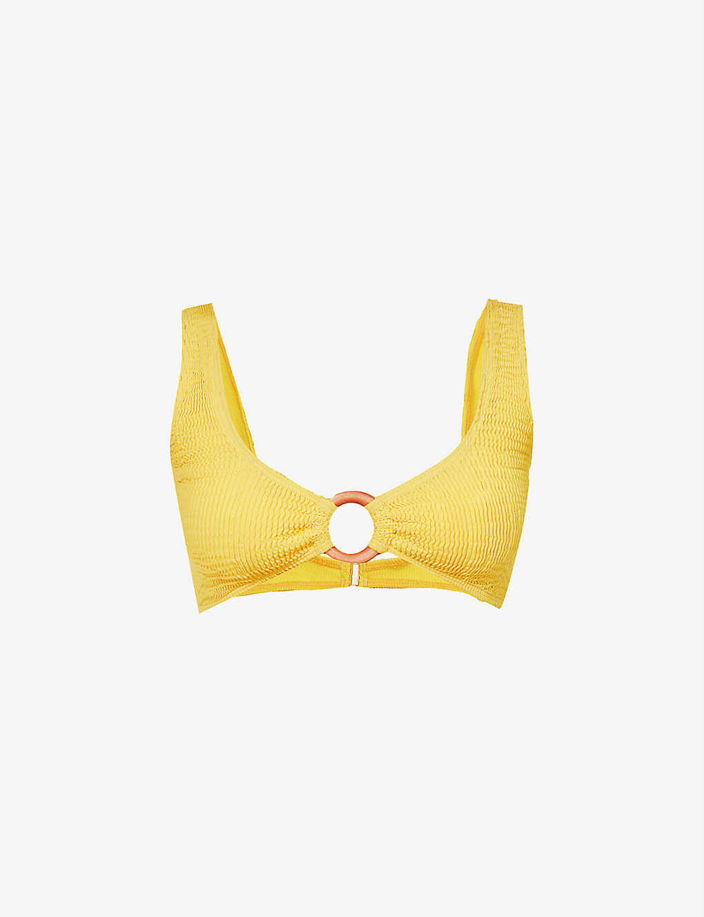 Oceana colour-block recycled-nylon bikini top | Selfridges