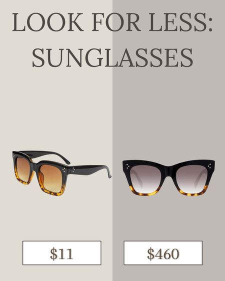 Luxe for less sunglasses! 

#LTKstyletip #LTKSeasonal #LTKfindsunder50