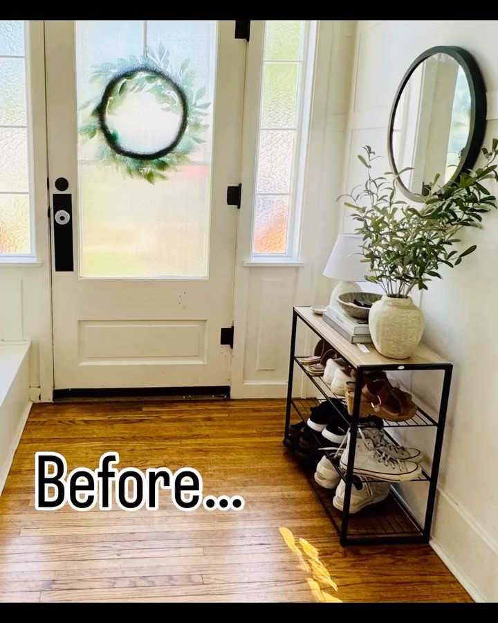 This cabinet completely transformed our entryway 🤍 Perfect for smaller spaces, hides everyday shoes, and instantly makes the area feel more elevated!Plus I love having a surface to decorate and change seasonally 🙌🏼 

#entrywaystyling #homedecor

#LTKmomlife #LTKSeasonal #LTKHome