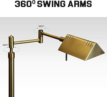 O’Bright Dimmable LED Pharmacy Floor Lamp, 12W LED, Full Range Dimming, 360 Degree Swing Arms, ... | Amazon (US)