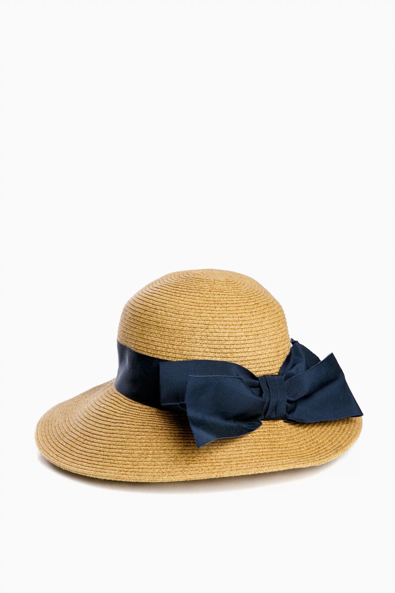 Exclusive Navy Packable Wide Bow Sunhat | Tuckernuck (US)