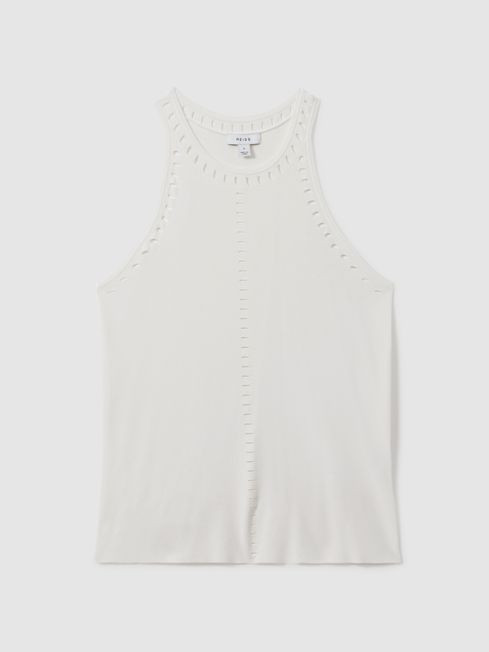 Cammi
                Fitted Cut-Out Detail Vest | Reiss UK