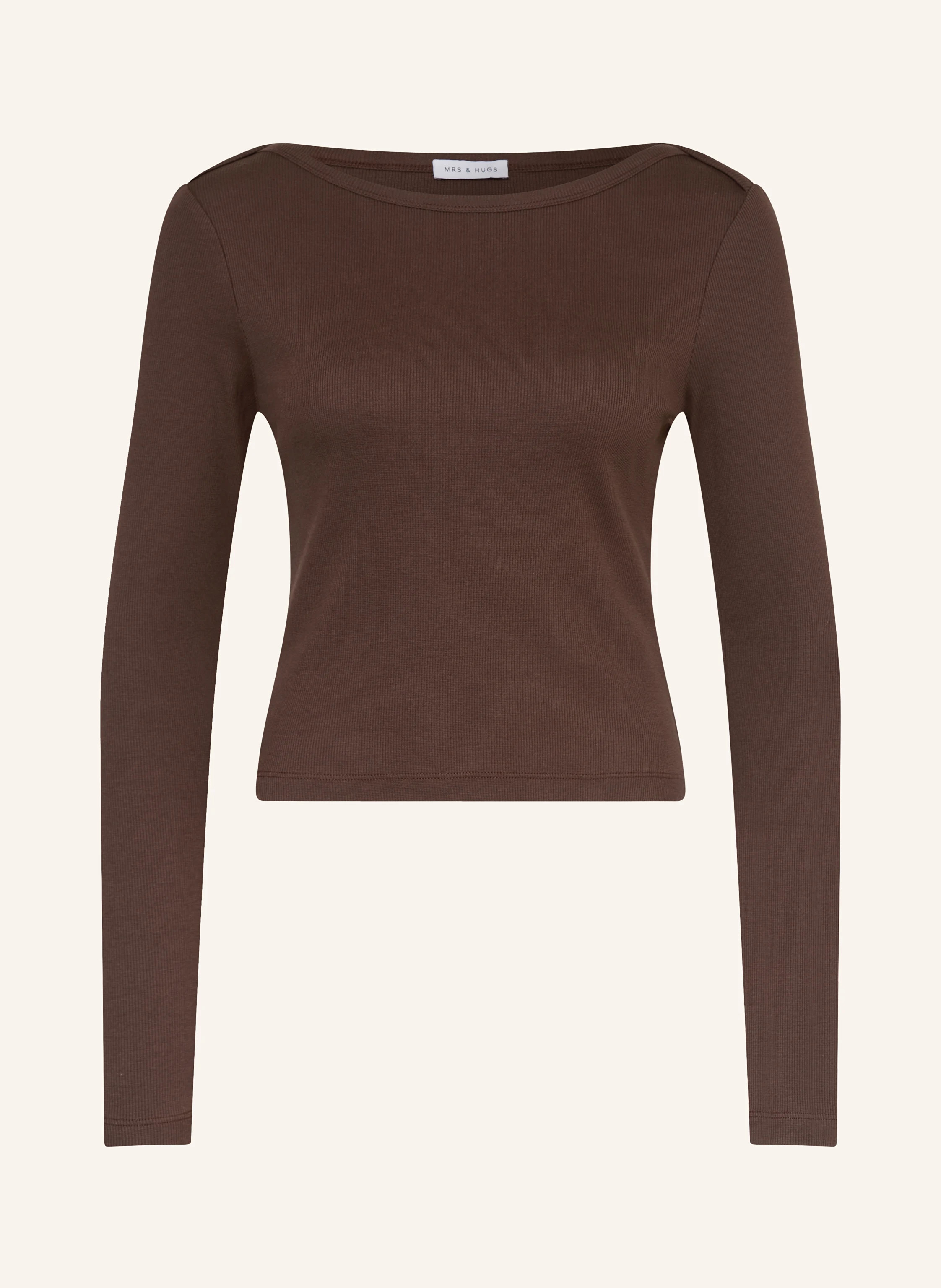 MRS & HUGS Longsleeve in dunkelbraun | Breuninger (DACH)
