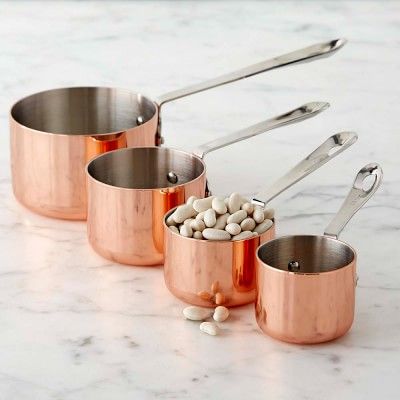 Copper Measuring Cups, Set of 4 | Williams Sonoma | Williams-Sonoma