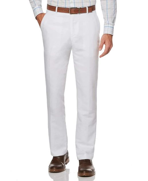 Big & Tall Linen Twill Suit Pant | Perry Ellis