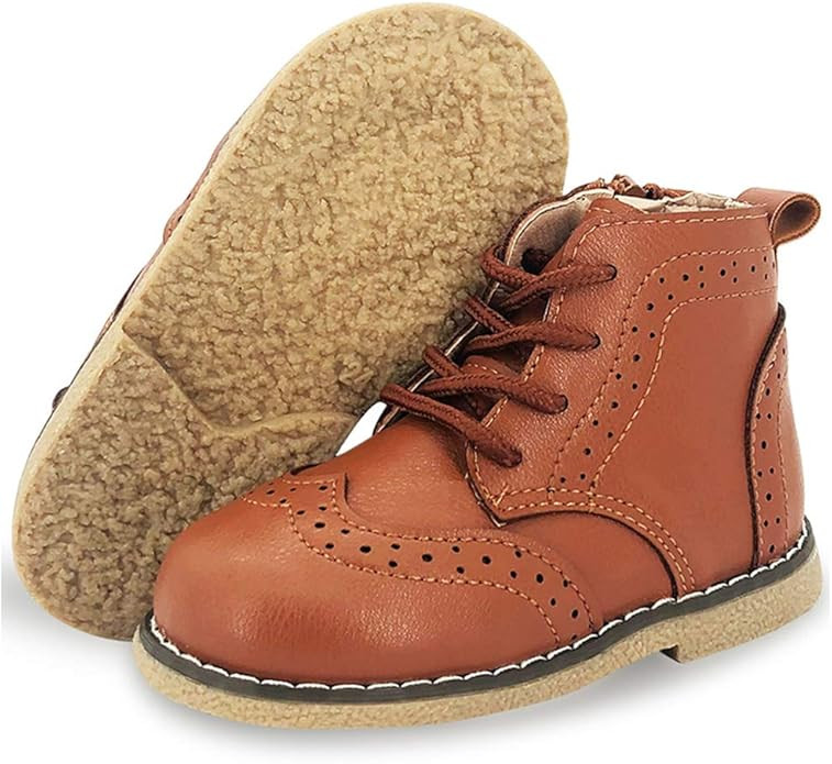 Amazon.com | Timatego Toddler Boys Girls Hiking Boots Waterproof Non Slip Warm Winter Ankle Oxfor... | Amazon (US)