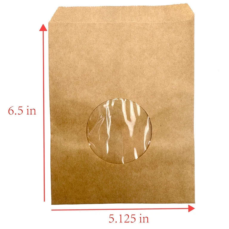 Kraft Treat Bags with Foil Seals, 5.125 x 6.5 inch, 12 Counts,Way to Celebrate | Walmart (US)