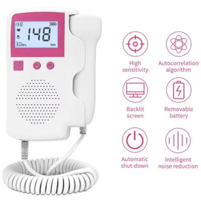 SpringBud FD 350B Fetal Heart Doppler Upgraded  3MHz Probe - Pink | Target