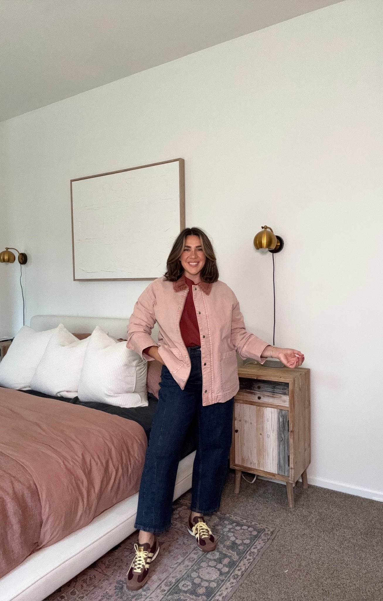 The cutest fall outfit from old navy! This barn jacket comes in a few colors and is amazing quality for the price. It's the perfect canvas material and I haven't seen this color anywhere, I love! I have on their version of barrel jeans and they're great! Love this dark wash. 

Fall outfits, easy fall outfits, old navy hauls, midsize fall outfit, barn jacket

#LTKFindsUnder50 #LTKStyleTip #LTKSeasonal