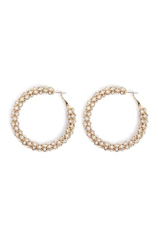 Rhinestone Hoop Earrings | Forever 21 (US)
