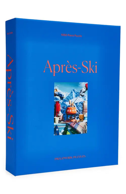 PIECEWORK PUZZLES Après Ski 1000-Piece Jigsaw Puzzle in Blue at Nordstrom | Nordstrom