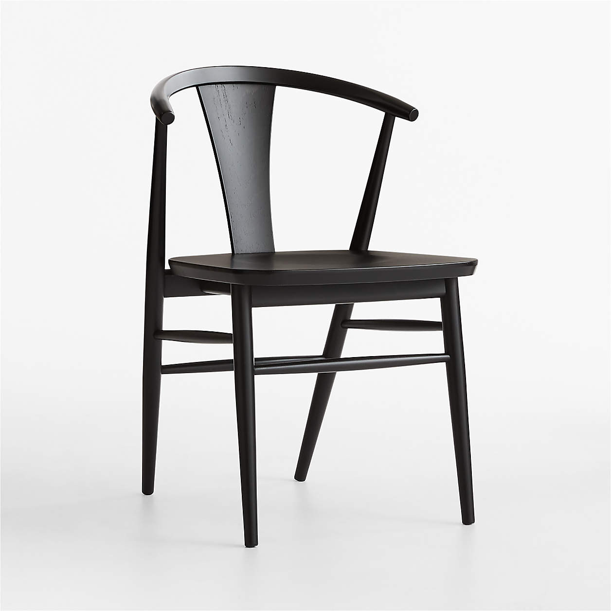 Fyn Natural Walnut Wood Dining Chair + Reviews | Crate & Barrel | Crate & Barrel