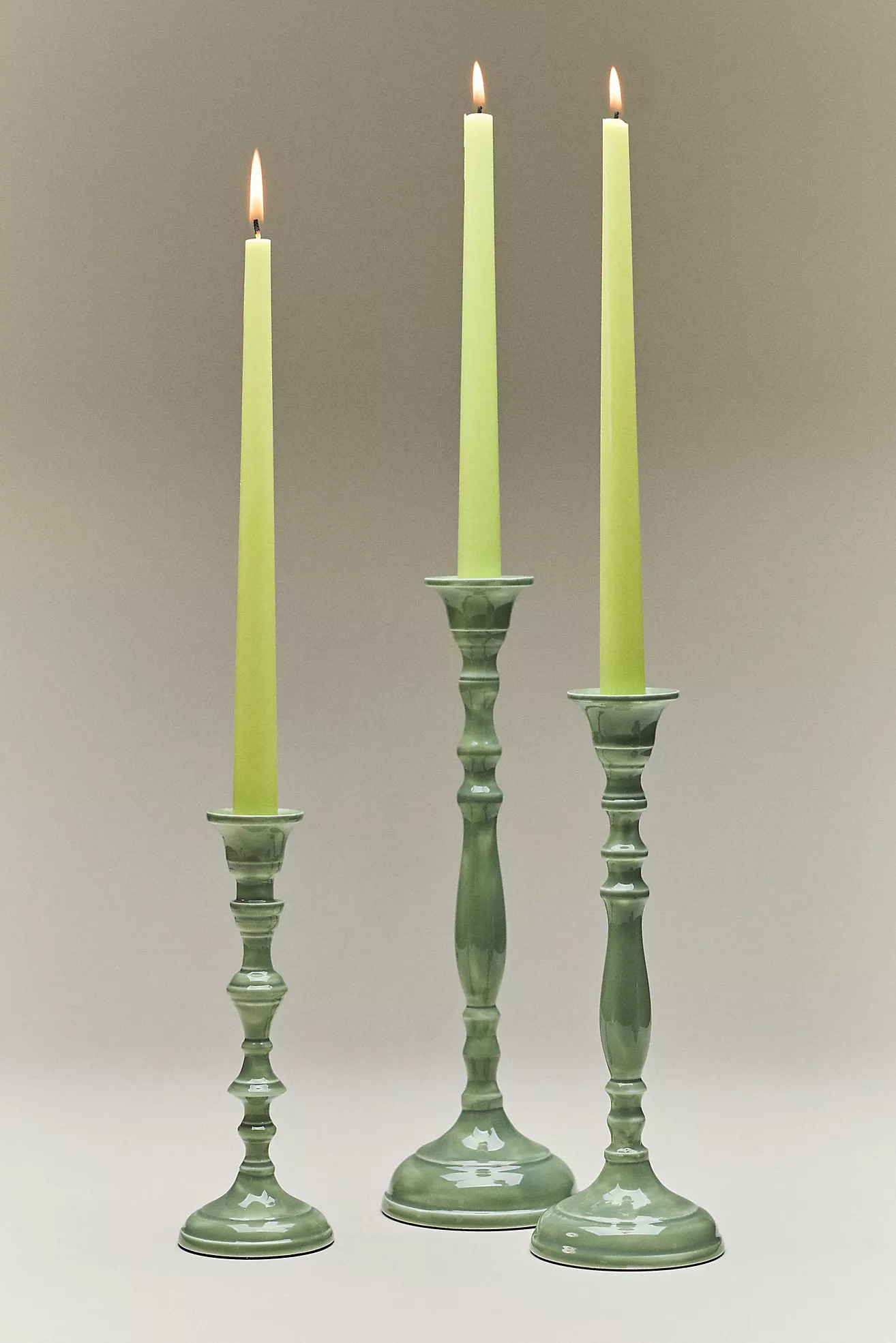 Linette Glossy Candle Holder | Anthropologie (US)