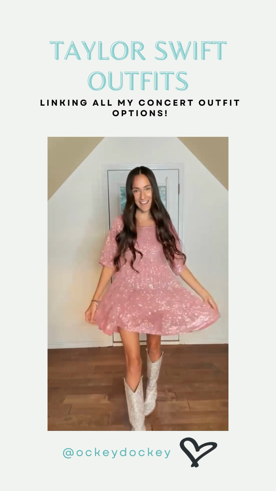 Taylor Swift concert outfit roundup!! Most of these dresses are from Free People. I also linked sparkle boots from Amazon & a sparkly dress from Walmart! 