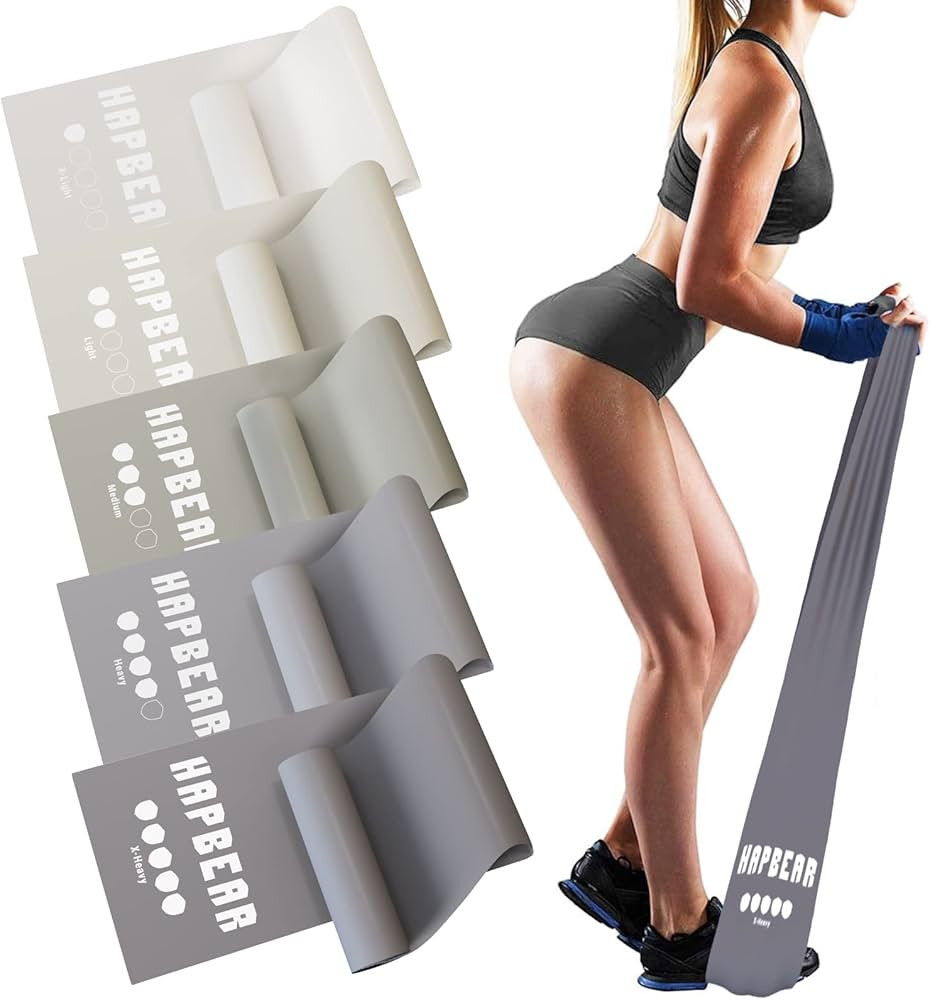 HAPBEAR Resistance Bands for Working Out, Exercise Bands for Physical Therapy, Stretch Elastic Ba... | Amazon (US)