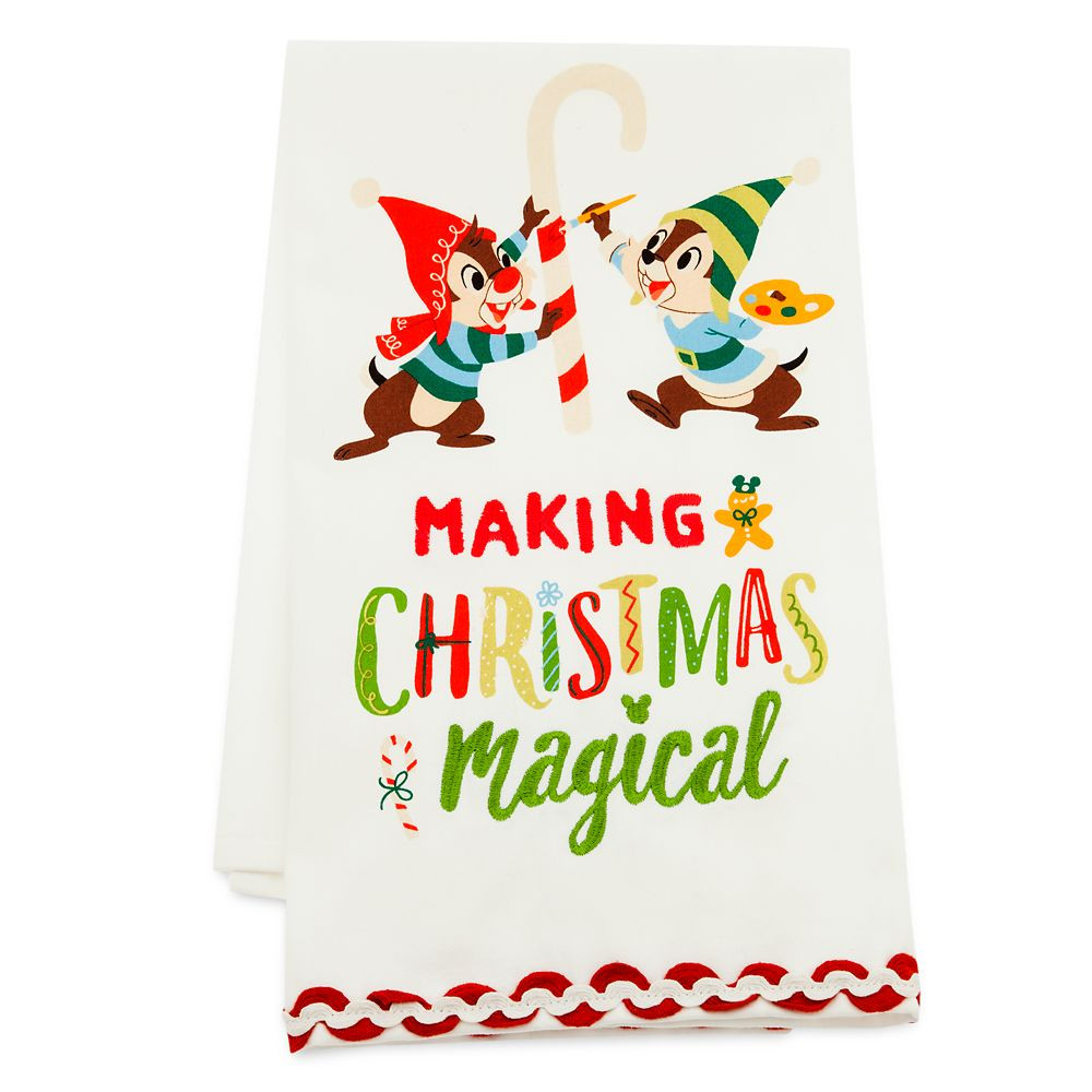 Chip 'n Dale Holiday Kitchen Towel | Disney Store