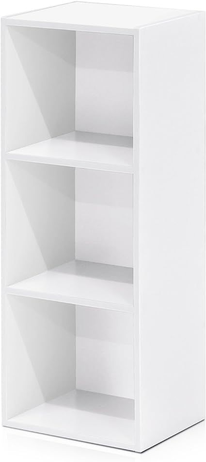 Furinno 3-Tier Open Shelf Bookcase, White | Amazon (US)