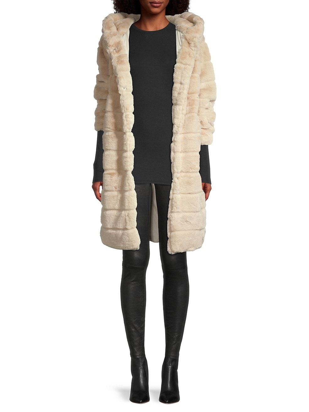 Celina 2 Paneled Faux Fur Coat | Saks Fifth Avenue