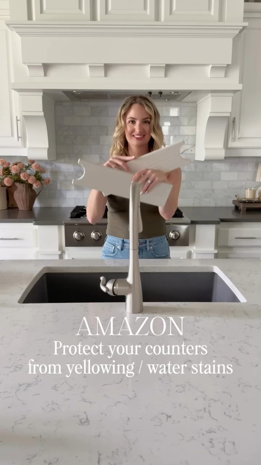 ✨My viral stone faucet mat is FINALLY back in stock in every size 🙌

This diatomaceous stone tray instantly absorbs water, dries quickly, and helps protect your counters from moisture damage and staining. It’s one of those small upgrades that keeps your kitchen looking clean and polished 24/7.

Our quartz was starting to get staining around the sink area, and this has made such a difference. It’s functional, minimal, and blends beautifully!

⚠️ Make sure to measure your sink before ordering. 
I used the 30” x 3.9” size


✨ Save this for your next kitchen upgrade! 

#amazonhomefinds #kitchenfavorites #homehacks
sink splash guard, diatomaceous stone drying mat, protect quartz countertops, faucet water mat, sink drip tray, amazon kitchen

#LTKHome