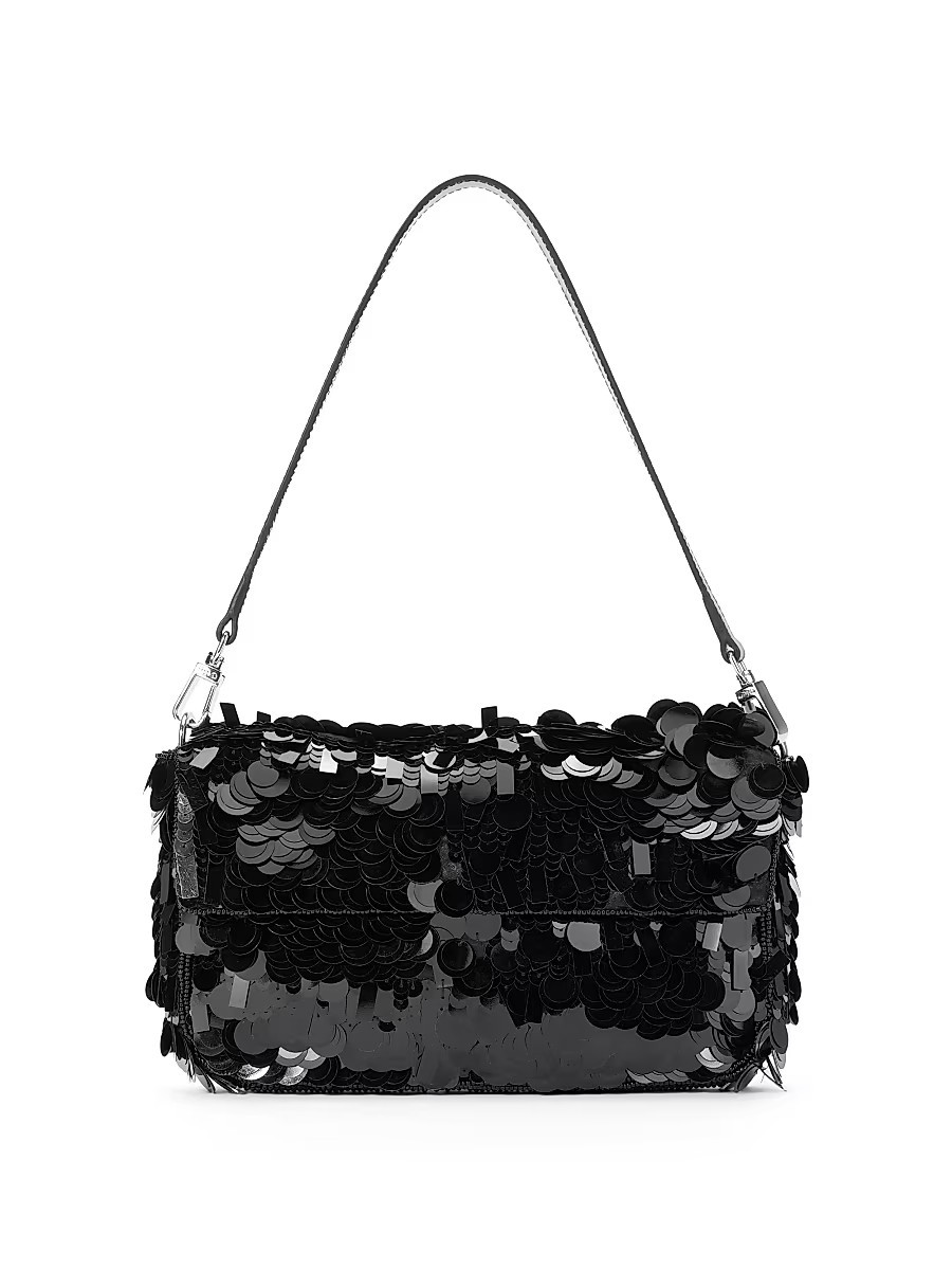 Women's Timmy Sequined Shoulder Bag - Black | Saks Fifth Avenue