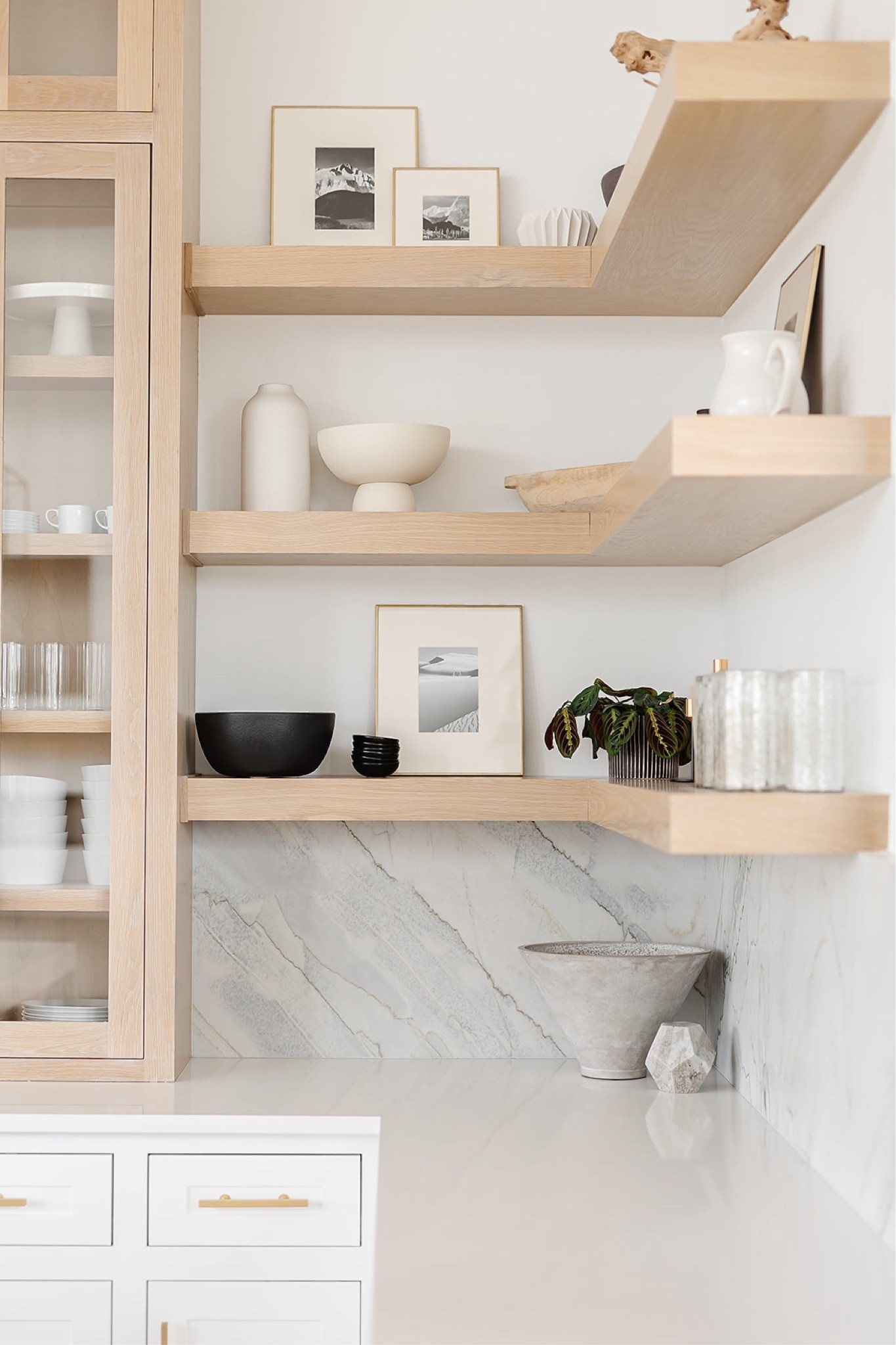 Kitchen shelf styling.

#LTKsalealert #LTKhome