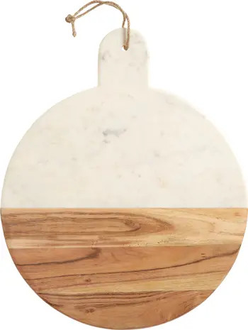 at Home Round Marble & Acacia Wood Serving Board | Nordstrom