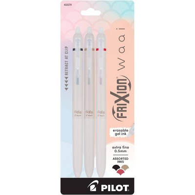Pilot 3pk FriXion Waai Erasable Gel Pens Extra Fine Point 0.5mm Assorted Inks | Target