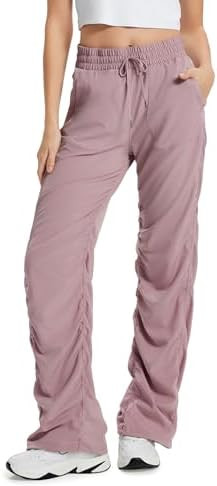 Yogipace Women's Petite/Regular/Tall Lightweight Wrinkle Resistant Dance Studio Pants,Travel Pant... | Amazon (US)