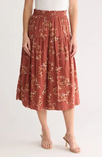 Smocked Midi Skirt | Nordstrom Rack