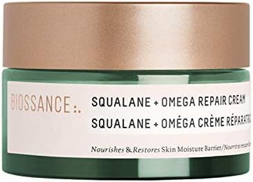 Biossance Squalane + Omega Repair Cream - Ultra-Rich Moisturizing Cream for Smooth, Plump Skin wi... | Amazon (US)
