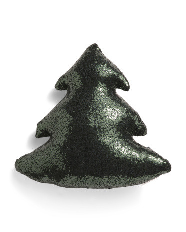 Sequin Tree Shaped Pillow | TJ Maxx