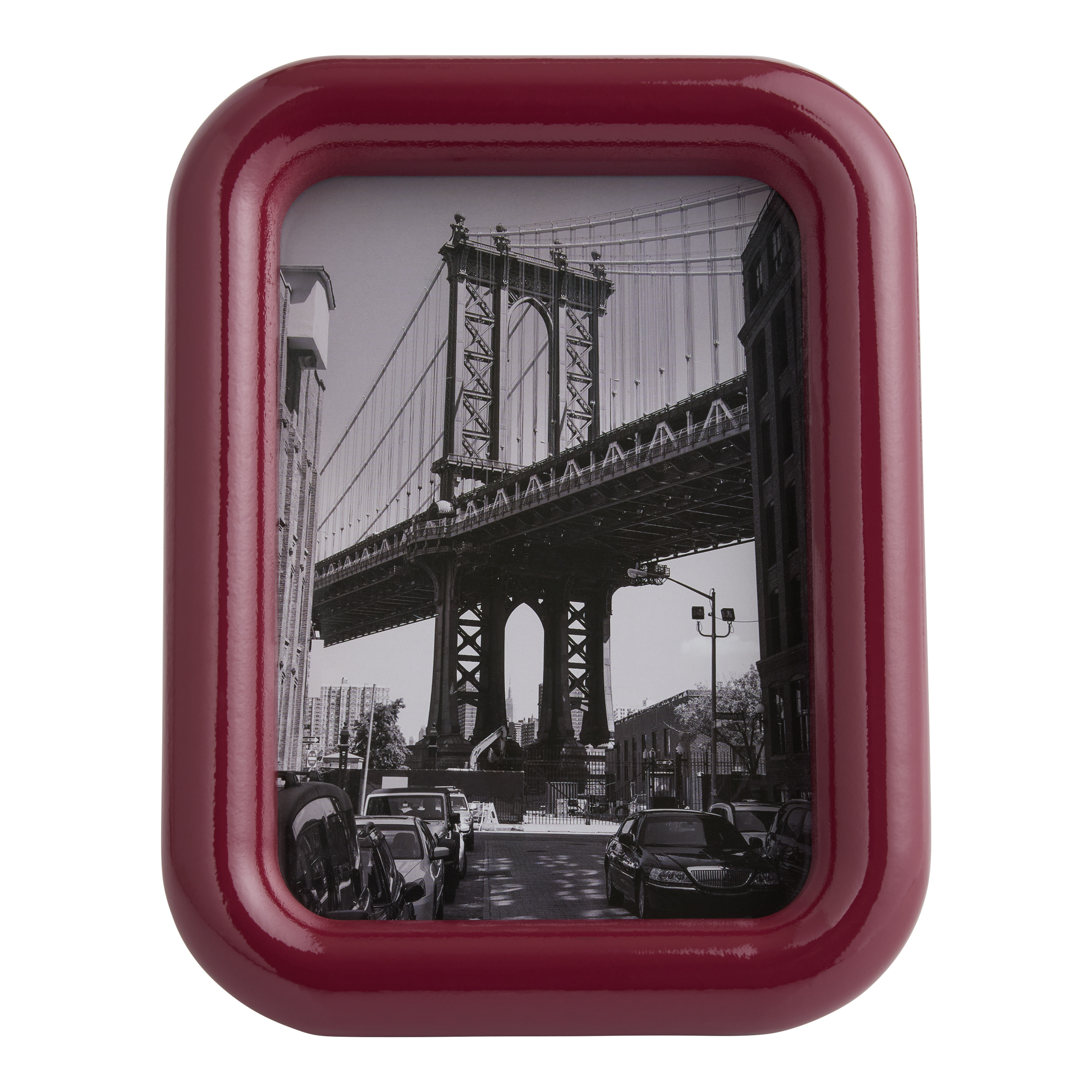 Burgundy Resin Glossy Picture Frame | World Market