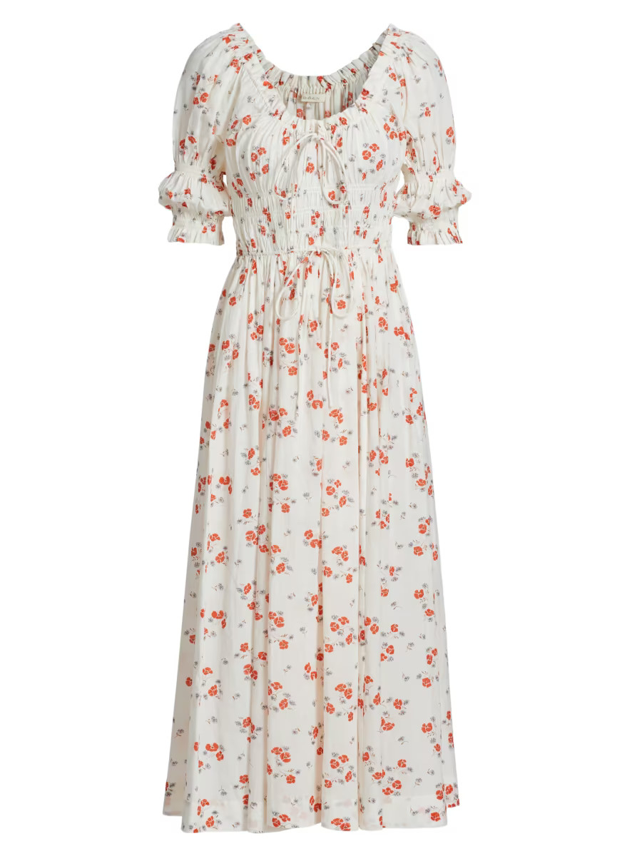 Ischia Floral Midi-Dress | Saks Fifth Avenue