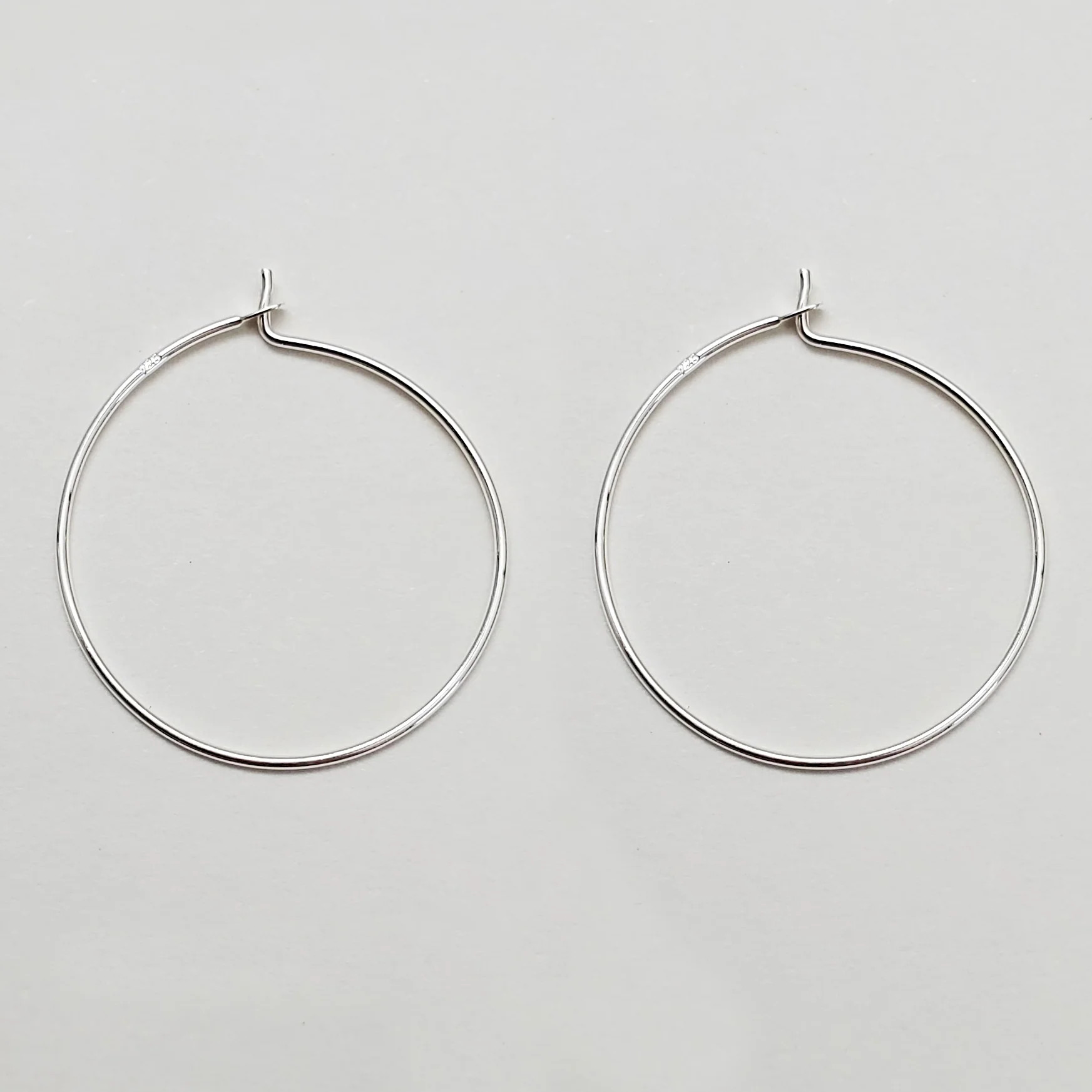 925 Sterling Silver Hoops | Le Chic Miami