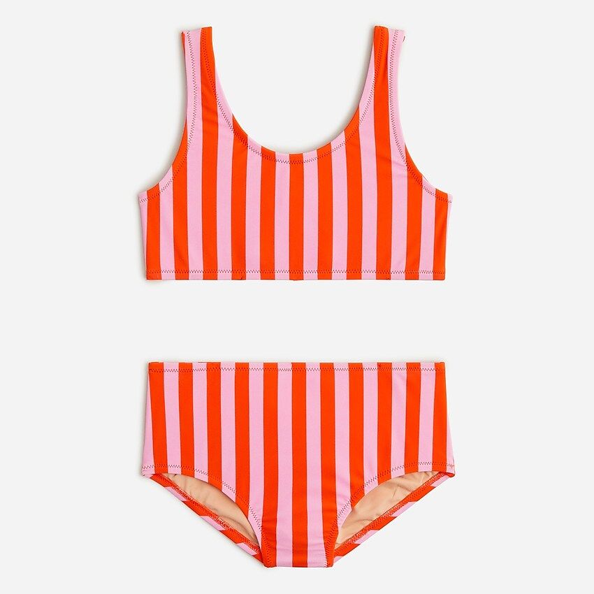Girls' scoopneck two-piece swimsuit with UPF 50+ | J.Crew US