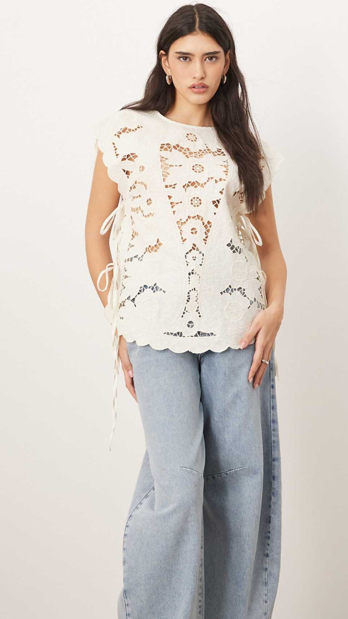 White lace top 

#LTKSaleAlert #LTKStyleTip #LTKSeasonal